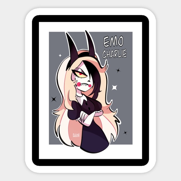 Emo Charlie Sticker by Klaudiapasqui 96